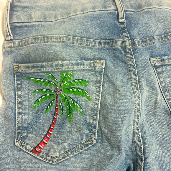 Mother - High Waisted Looker Ankle Fray Drinking By The Pool - Picture 10 of 13